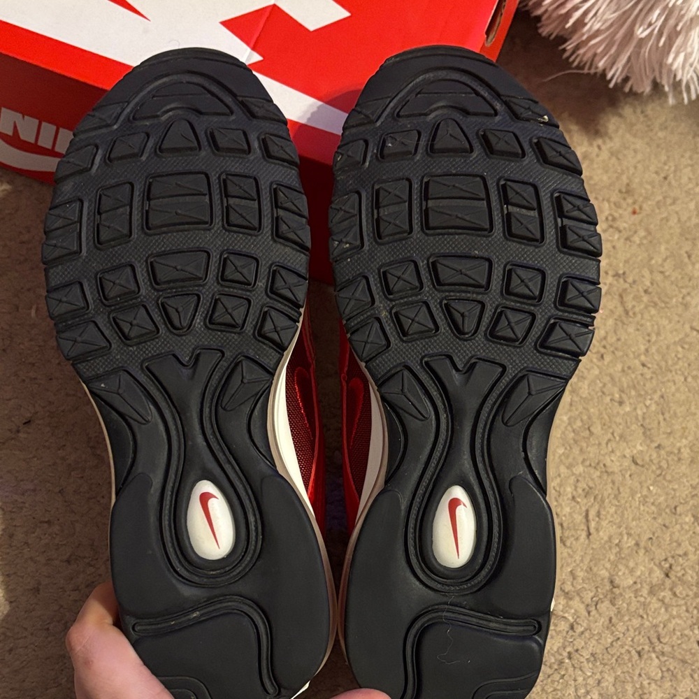 Nike Air Max 97 Red and Black Sneakers - Picture 4 of 6